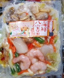 フライパンで簡単調理！海鮮八宝菜　ちょっと前まで冷凍