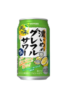 数量限定売り切れごめん　サッポロ 濃いめのグレフルサワー　 ３５０㎖