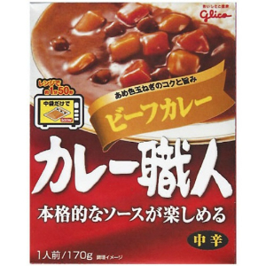 ・ グリコ　カレー職人　ビーフカレー中辛 1箱