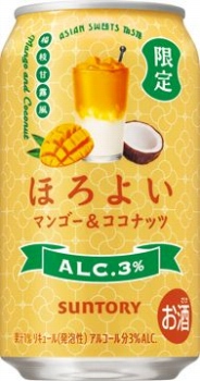 数量限定売り切れごめん　サントリー ほろよい　マンゴー＆ココナッツ ３５０ｍｌ