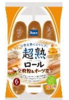 ・ パスコ 超熟ロール 全粒粉&オーツ麦入り 6個入