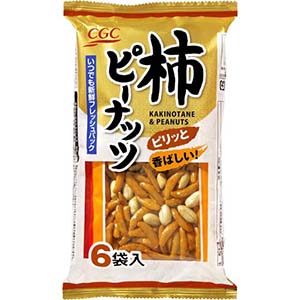 CGC 柿ピーナッツ6袋詰め 180g