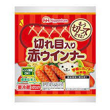 日本ハム 切れ目入り赤ウインナー ５４ｇ