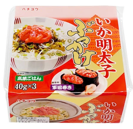 ・ ハチヨウ ぶっかけいか明太子 40×3パック
