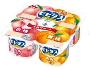 森永　ビヒダス 白桃+黄桃