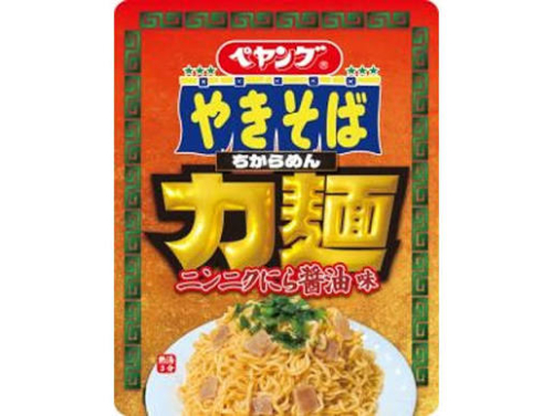 売り切れごめん ペヤング　やきそば　力麺　ニンニクにら醤油味 119ｇ