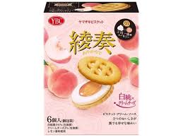 ・ ヤマザキビスケット　綾奏　白桃&times;クリームチーズ 1袋