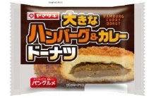 7月月曜パン　ヤマザキ 大きなハンバーグ＆カレードーナツ 1袋