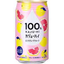 100％ＫＡＪＵ-ＨＩ　果汁ハイ　ピンクグレープフルーツ