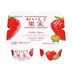 ・ オハヨー おいしく果実いちごヨーグルト 70g×4P