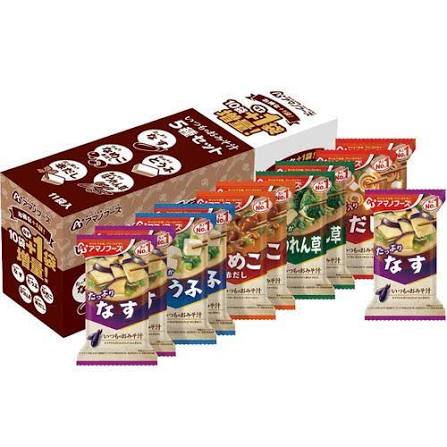 売り切れごめん アマノフーズ　いつものおみそ汁　5種セット 11袋入