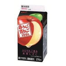 グリコ　ストレート赤りんご青りんご