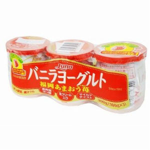 ・ ルナ　バニラヨーグルト福岡あまおう苺 １００ｇｘ３
