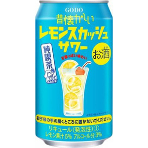 売り切れごめん GODO　昔懐かしい　レモンスカッシュサワー　純喫茶風　7％ ３５０ｍｌ